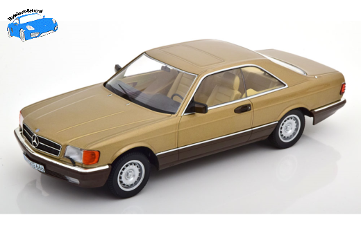 Mercedes 500 SEC C126 1987 goldmetallic | KK-Scale | 1:18