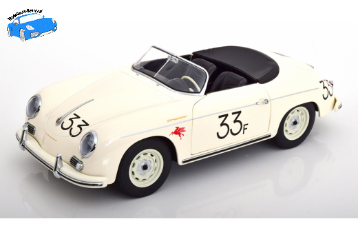 Porsche 356 A Speedster No.33 1955 weiß | KK-Scale | 1:12