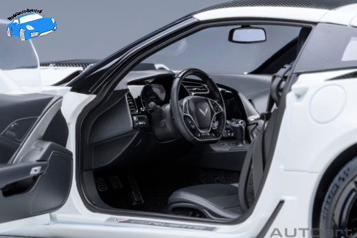 Chevrolet Corvette C7 ZR1 2019 Arctic White | Autoart | 1:18