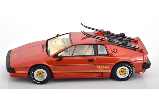 Lotus Esprit Turbo Movie-Version mit Ski 1981 kupfer/gold | KK-Scale | 1:18