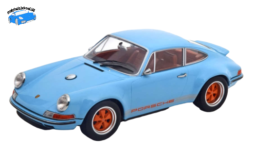 Singer Porsche 911 Coupe hellblau/orange | KK-Scale | 1:18