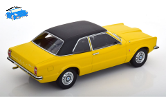 Ford Taunus L mit Vinyldach 1971 gelb/mattschwarz | KK-Scale | 1:18