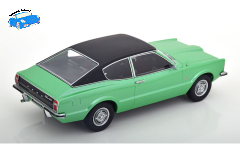Ford Taunus GT Coupe mit Vinyldach 1971 grünmetallic/mattschwarz | KK-Scale | 1:18
