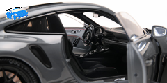 Porsche 911 (992) GT3 RS 2024 grey W/Weissach Package W black Wheels | Minichamps | 1:18
