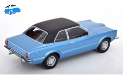 Ford Taunus GT Limousine mit Vinyldach 1971 blaumetallic/mattschwarz | KK-Scale | 1:18