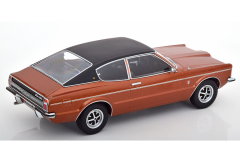 Ford Taunus GXL Coupe mit Vinyldach 1971 braunmetallic/schwarz | KK-Scale | 1:18