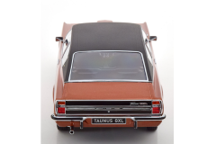 Ford Taunus GXL Coupe mit Vinyldach 1971 braunmetallic/schwarz | KK-Scale | 1:18